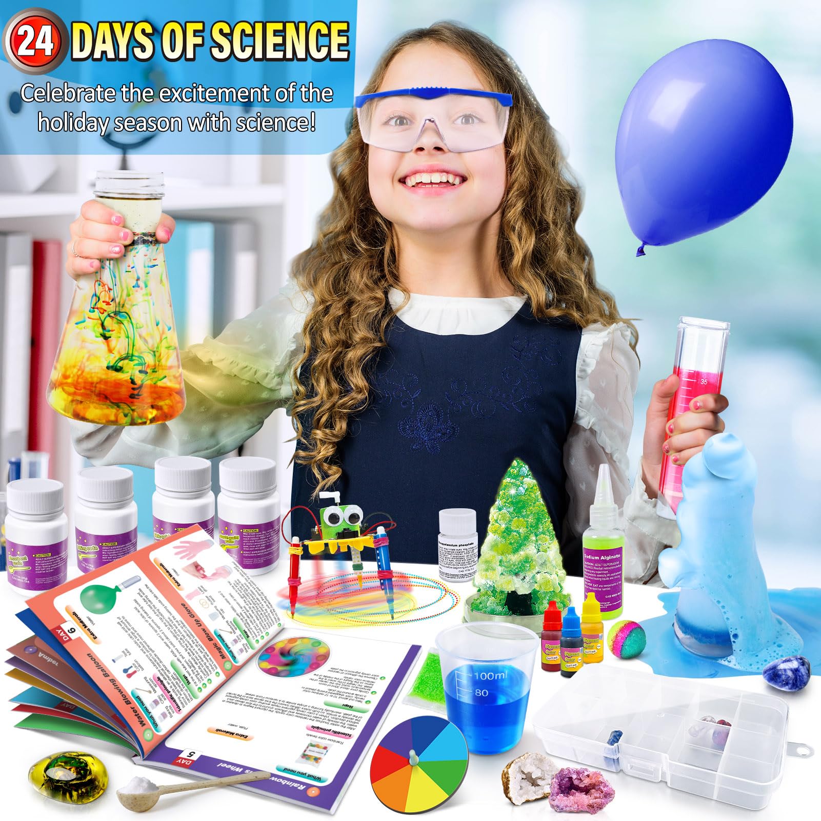 Foto 7 pulgar | Calendario De Adviento Unglinga Science Experiments 2024 Kids - Venta Internacional.