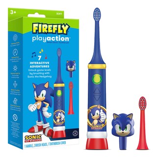 Foto 1 | Kit De Cepillos De Dientes Firefly Play Action Sonic The Hedgehog Durante Más De 3 Años - Venta Internacional.