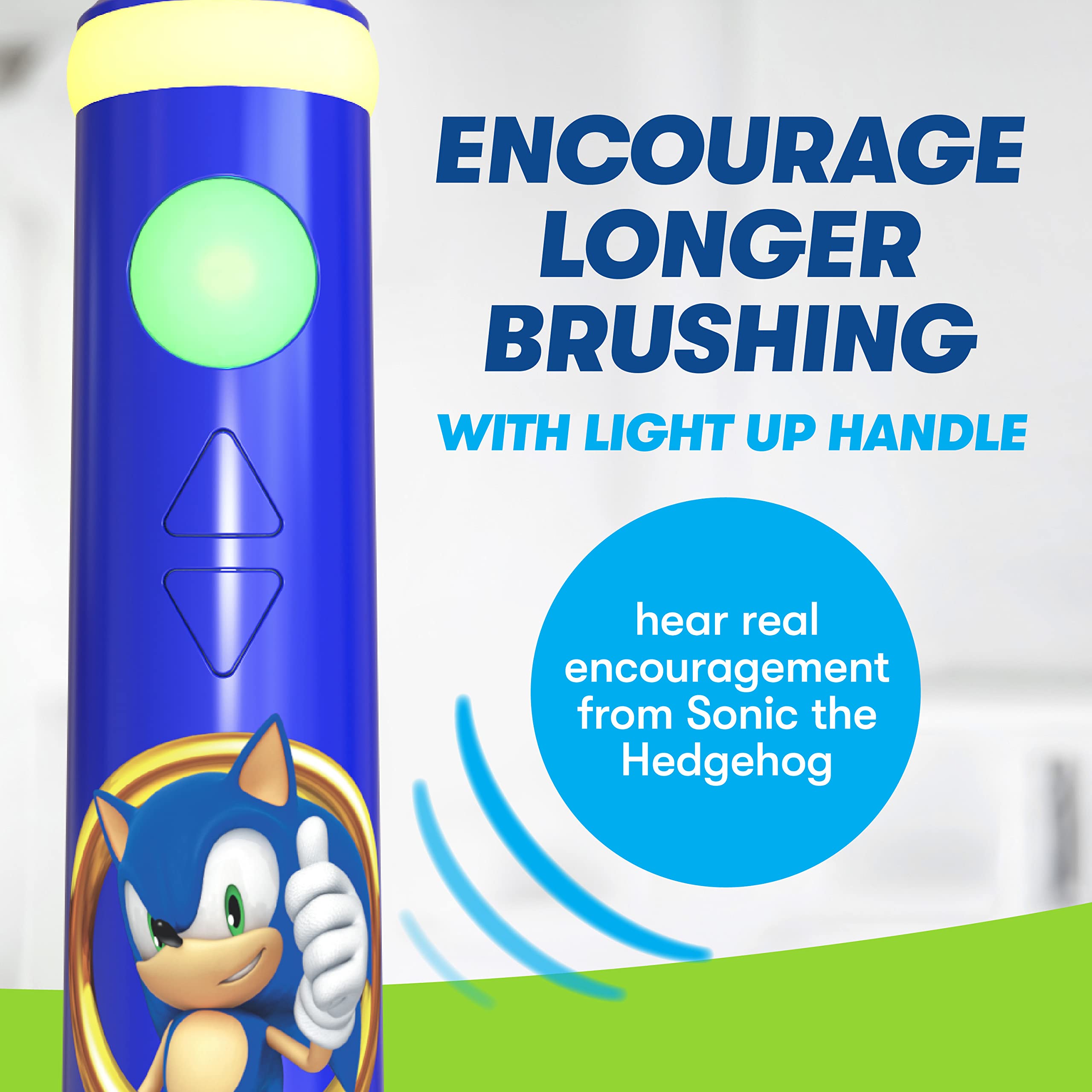 Foto 5 | Kit De Cepillos De Dientes Firefly Play Action Sonic The Hedgehog Durante Más De 3 Años - Venta Internacional.