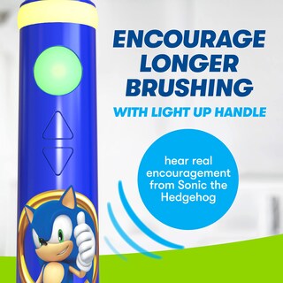 Foto 5 | Kit De Cepillos De Dientes Firefly Play Action Sonic The Hedgehog Durante Más De 3 Años - Venta Internacional.