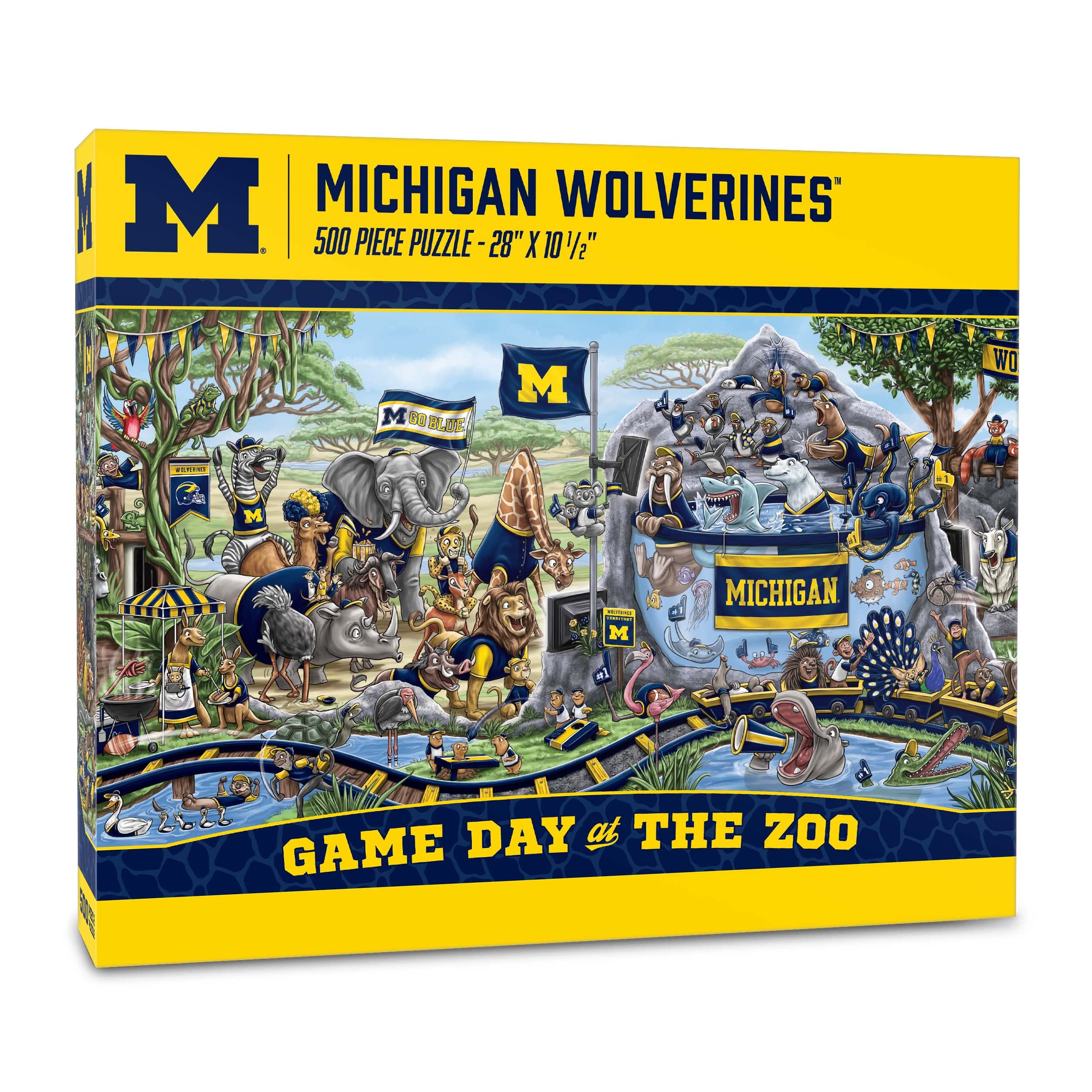Foto 1 | Puzzle Youthefan: Día Del Juego De Los Michigan Wolverines De La Ncaa En El Zoológico - Venta Internacional.