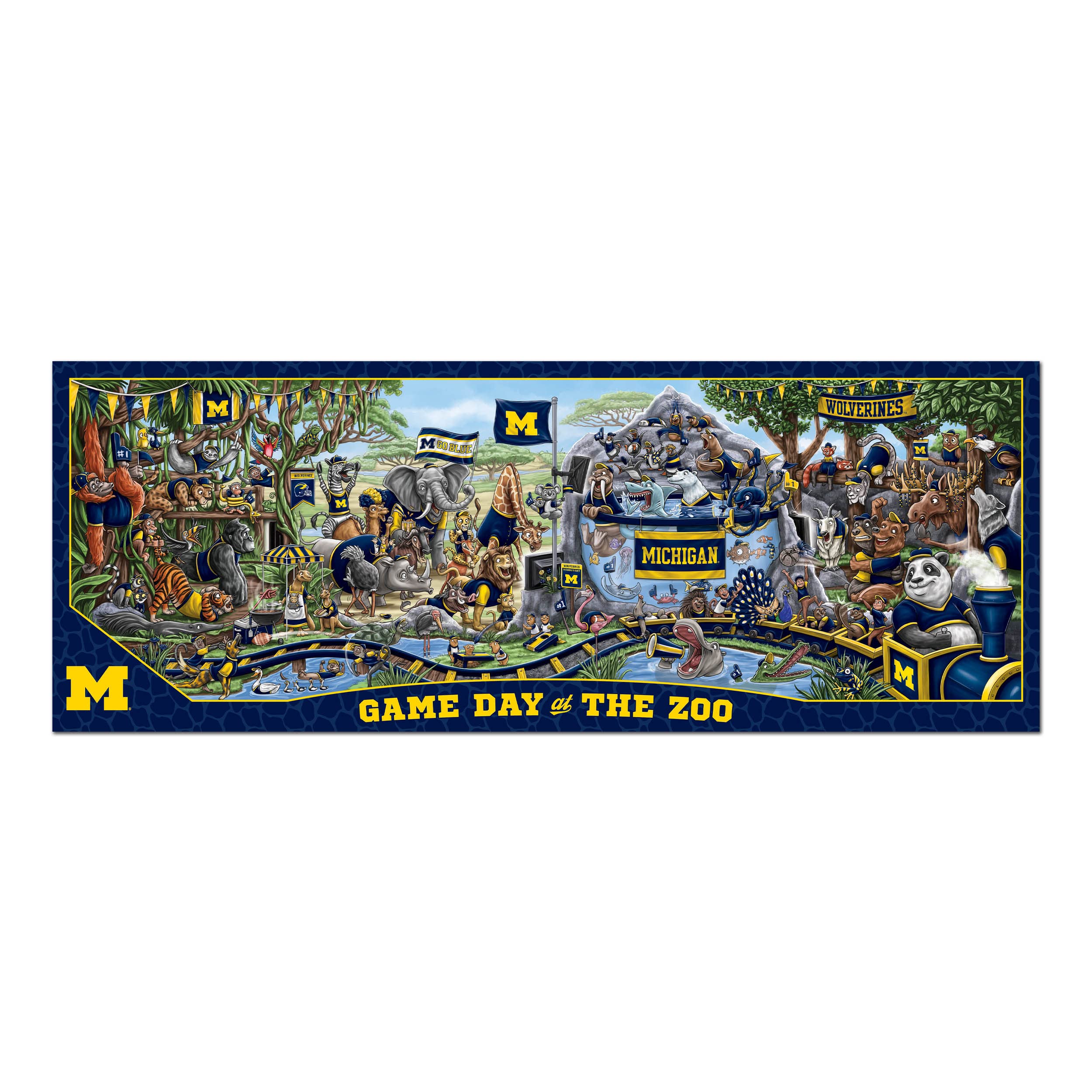 Foto 3 | Puzzle Youthefan: Día Del Juego De Los Michigan Wolverines De La Ncaa En El Zoológico - Venta Internacional.