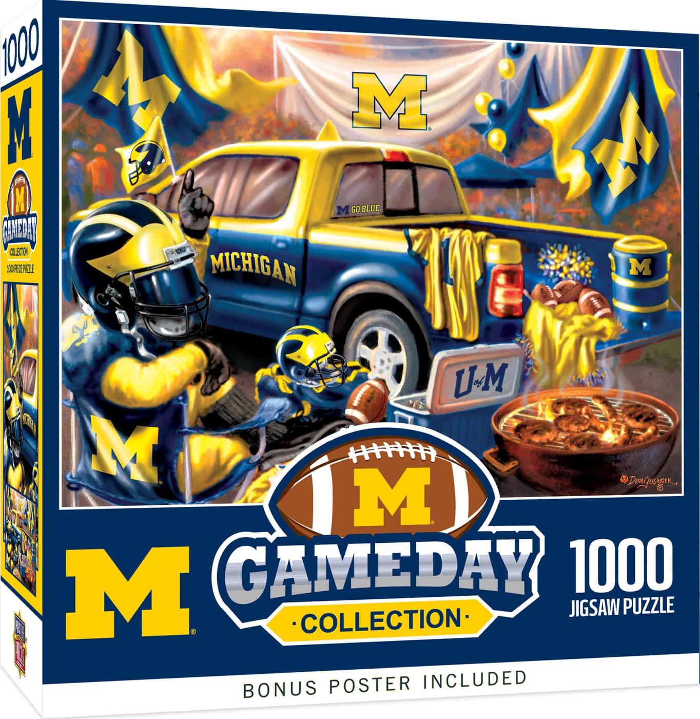 Foto 2 pulgar | Rompecabezas Masterpieces Ncaa Michigan Wolverines, 1000 Unidades - Venta Internacional.