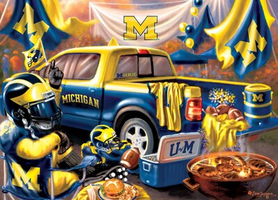Foto 2 | Rompecabezas Masterpieces Ncaa Michigan Wolverines, 1000 Unidades - Venta Internacional.