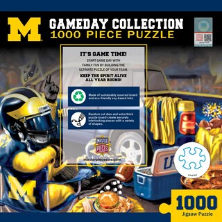 Foto 3 | Rompecabezas Masterpieces Ncaa Michigan Wolverines, 1000 Unidades - Venta Internacional.