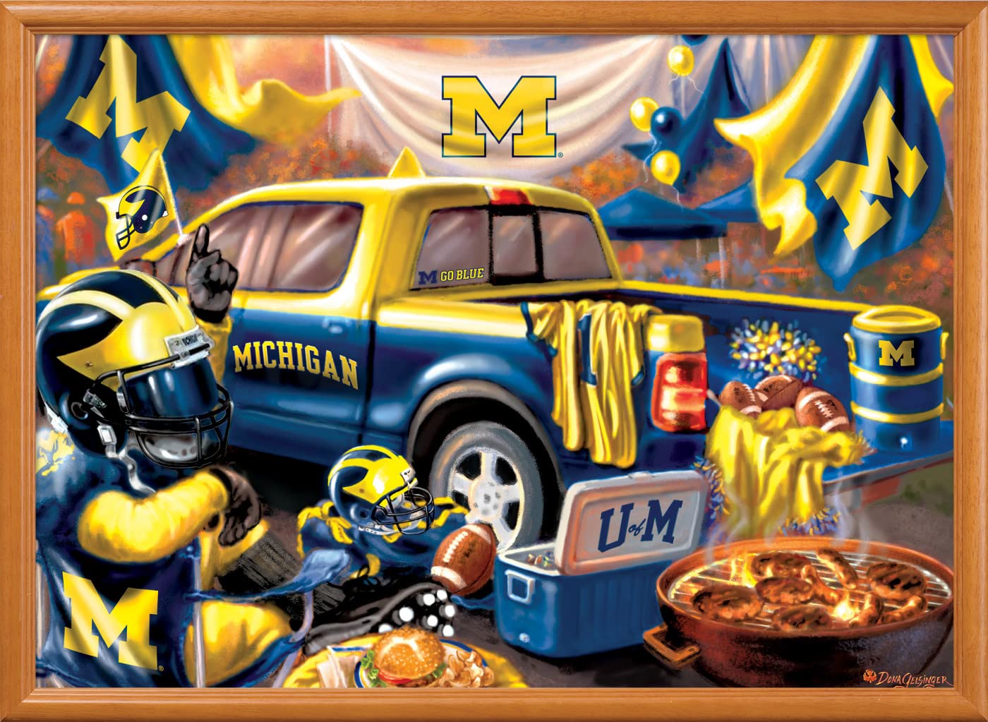 Foto 8 pulgar | Rompecabezas Masterpieces Ncaa Michigan Wolverines, 1000 Unidades - Venta Internacional.