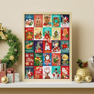 Foto 7 | Calendario De Adviento Pickforu 2024, Rompecabezas Navideños, 1000 Unidades - Venta Internacional.