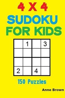 Foto 1 | Libro De Rompecabezas De Sudoku Para Niños 4x4:150 Rompecabezas - Venta Internacional.