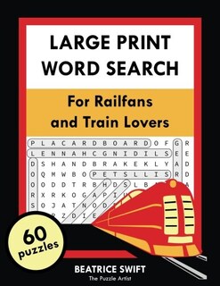 Foto 1 | Libro De Búsqueda De Palabras Genérica En Letra Grande Para Fanáticos Y Amantes De Los Trenes - Venta Internacional.