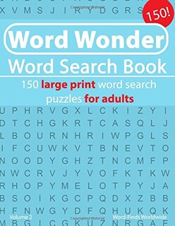 Foto 1 | Libro De Búsqueda De Palabras Word Wonder 150 Rompecabezas Con Letra Grande Para Adultos - Venta Internacional.