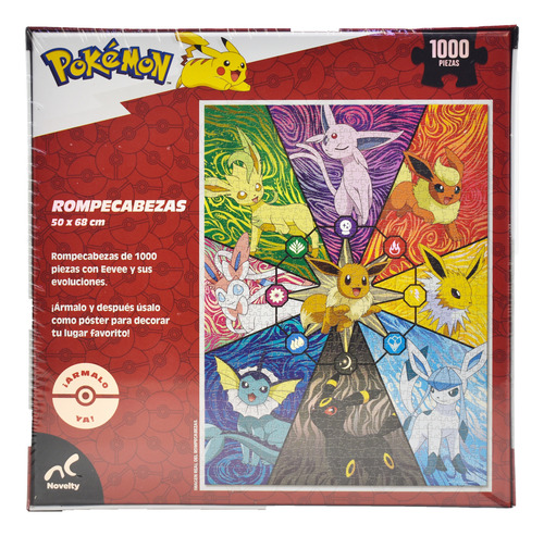 Foto 3 | Pokemon Rompecabezas Evee 1000 Pzs Edicion Original Novelty