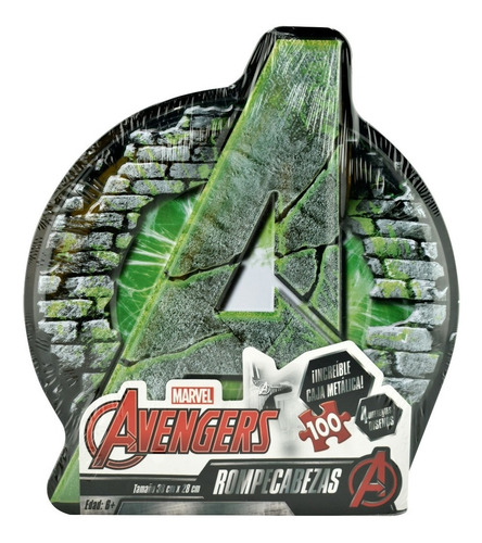 Foto 2 pulgar | Avengers Hulk Rompecabezas 100 Pz Marvel Novelty