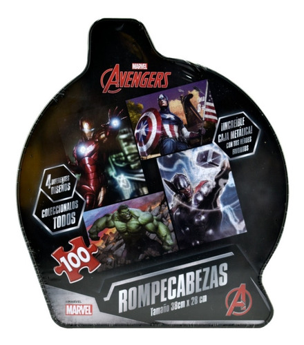 Foto 3 pulgar | Avengers Hulk Rompecabezas 100 Pz Marvel Novelty