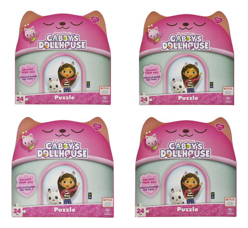 Foto 2 pulgar | Gabbys Dollhouse Pack 4 Rompecabezas 96 Piezas Spin Master