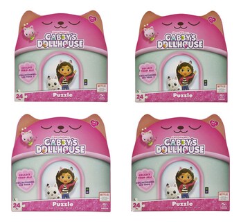 Foto 1 | Gabbys Dollhouse Pack 4 Rompecabezas 96 Piezas Spin Master