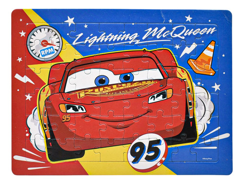 Foto 3 pulgar | Disney Cars Mcqueen Pack 12 Rompecabezas 48pz #2 Bestway