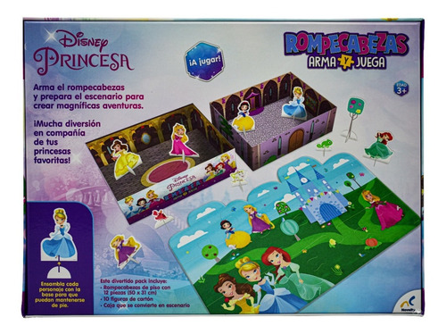 Foto 4 pulgar | Disney Princesa Rompecabezas Arma Y Juega 10 Figuras Novelty