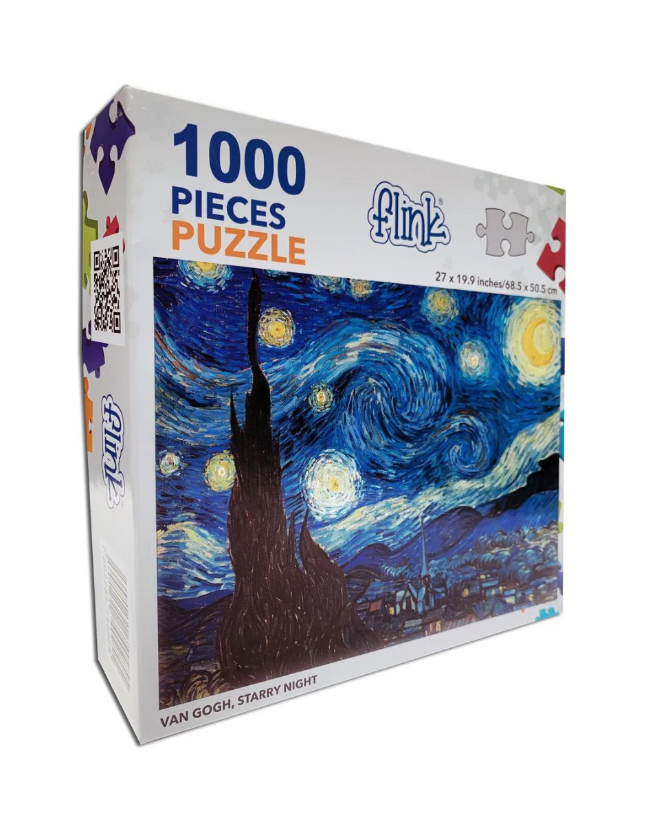 Foto 3 pulgar | Rompecabezas Noche Estrellada Van Gogh De 1000 Piezas