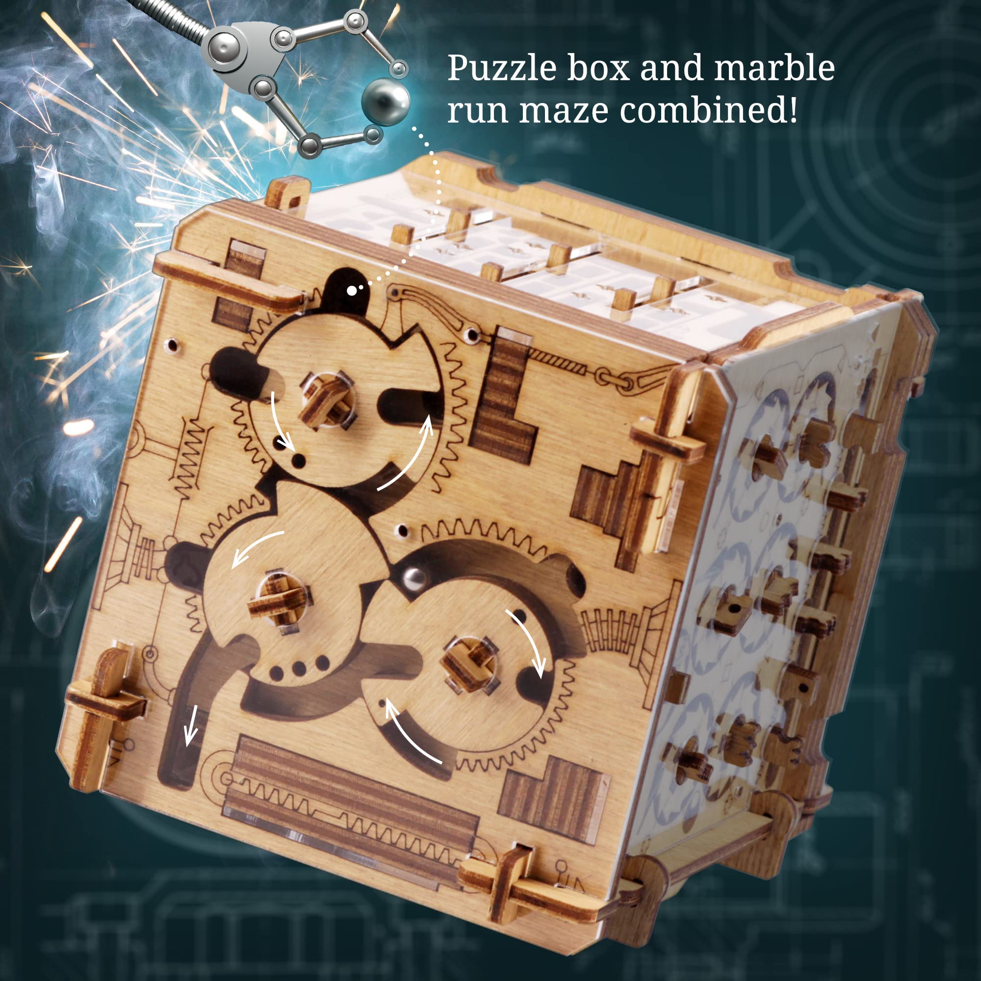 Foto 4 pulgar | Puzzle Box Adventure Cluebox Cambridge Labyrinth Con Caja De Dinero - Venta Internacional.