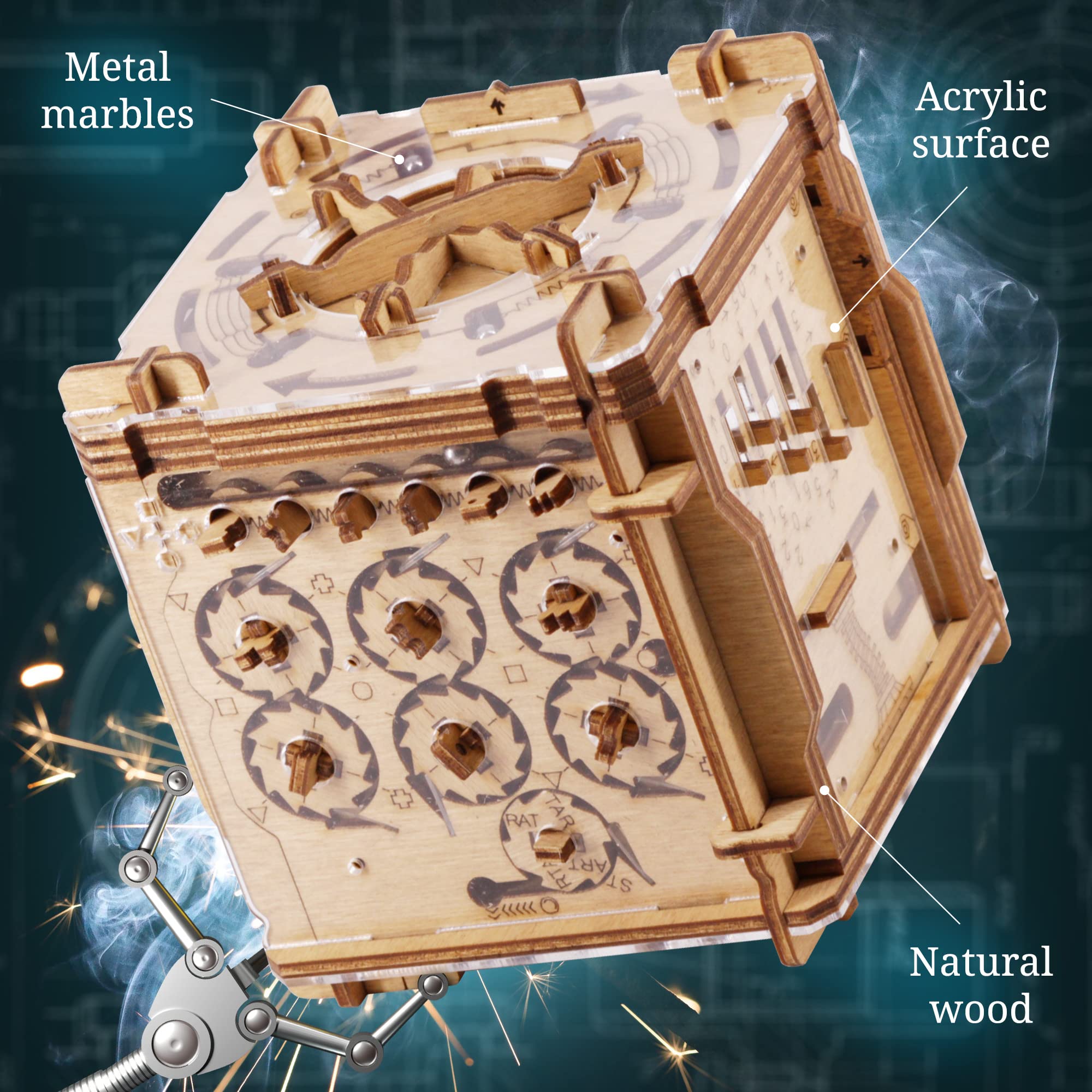 Foto 5 pulgar | Puzzle Box Adventure Cluebox Cambridge Labyrinth Con Caja De Dinero - Venta Internacional.