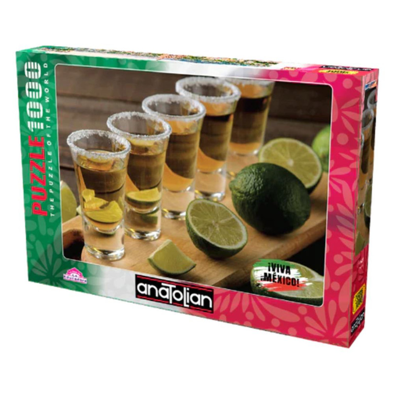 Viva México: Tequila Rompecabezas 1000 Piezas | Tradición Mexicana | Estilo Alegre | Colección Viva México | Anatolian