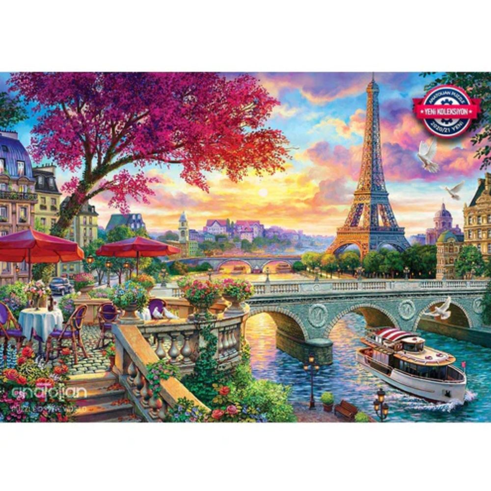 Foto 3 pulgar | Primavera En París Rompecabezas 3000 Piezas | Estación Floral | Ciudad Icónica | Estilo Romántico | Anatolian