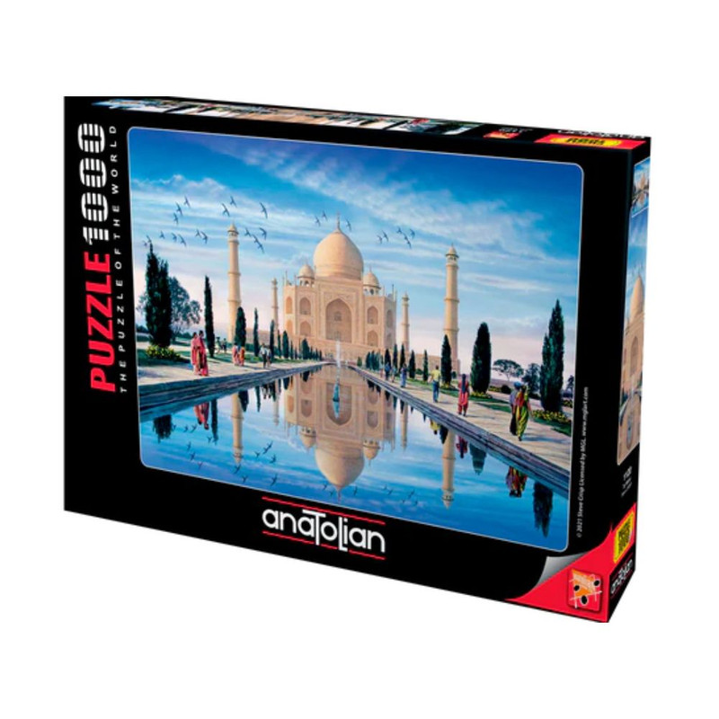 Foto 1 | Taj Mahal Rompecabezas 1000 Piezas | Monumento Icónico | Arquitectura India | Arte Mundial | Anatolian