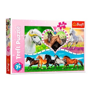 Foto 1 | Caballos A Galope: Rompecabezas 200 Piezas | Movimiento Y Naturaleza Equina | Trefl