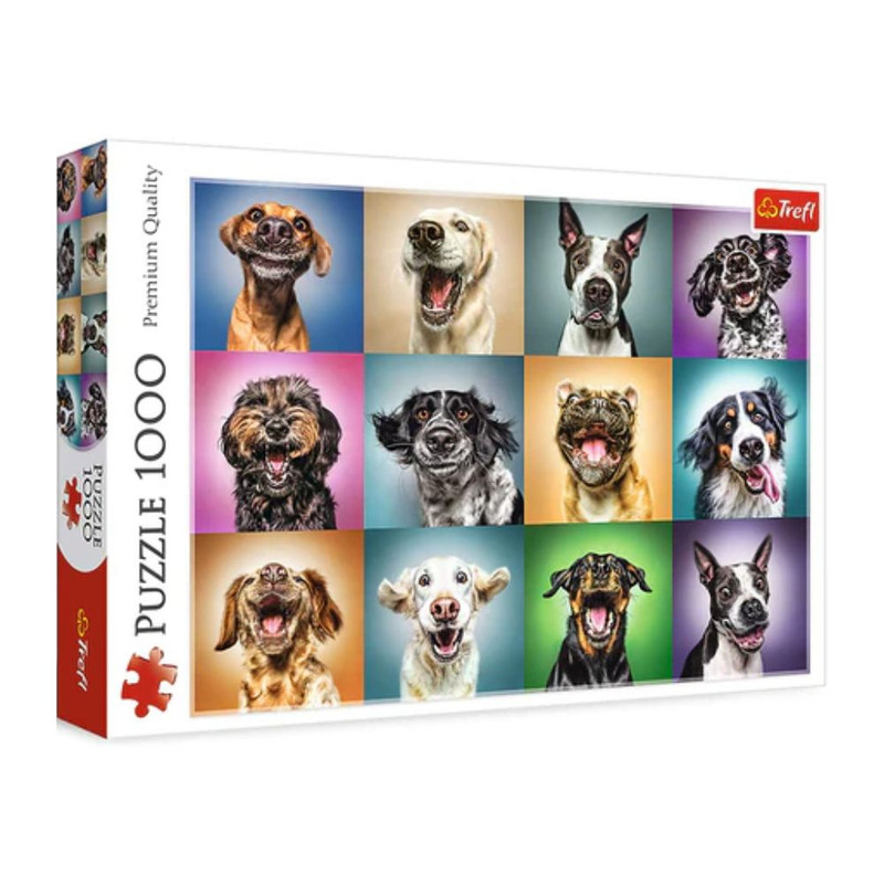 Foto 2 pulgar | Fotos Chistosas De Perros: Rompecabezas 1000 Piezas | Humor Y Expresiones Caninas | Trefl