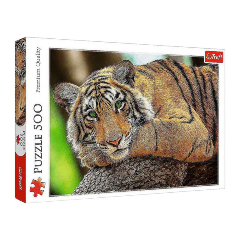 Foto 2 pulgar | Retrato De Tigre: Rompecabezas 500 Piezas | Belleza Salvaje Y Detalles Realistas | Trefl