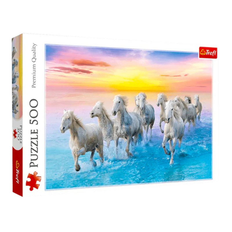 Foto 1 | Caballos Galopando: Rompecabezas 500 Piezas | Movimiento Y Naturaleza Equina | Trefl