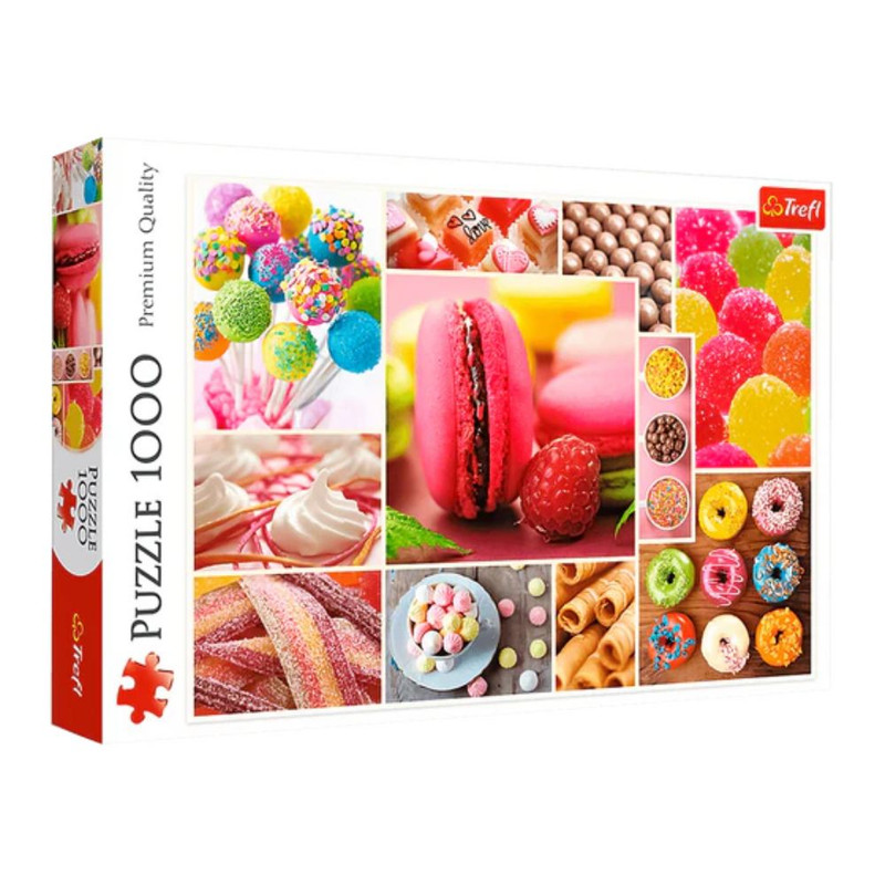 Foto 2 pulgar | Collage De Postres: Rompecabezas 1000 Piezas | Colores  Repostería Y Detalles Dulces | Trefl