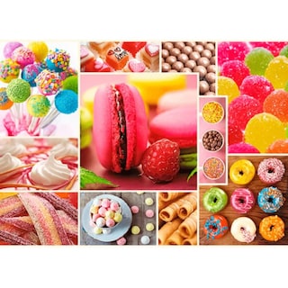 Foto 2 | Collage De Postres: Rompecabezas 1000 Piezas | Colores Repostería Y Detalles Dulces | Trefl