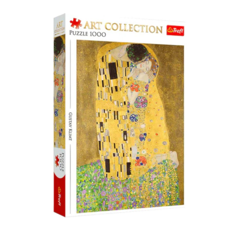 Foto 2 pulgar | Gustav Klimt: El Beso (pintura Completa): Rompecabezas 1000 Piezas | Obra Icónica Y Estilo Decorativo | Trefl