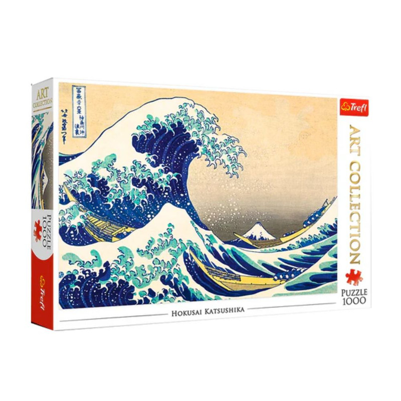 Foto 2 pulgar | La Gran Ola De Kanagawa: Rompecabezas 1000 Piezas | Obra De Hokusai | Trefl