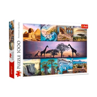 Foto 1 | Collage Lugares De África: Rompecabezas 1000 Piezas | Cultura Paisajes Y Colores | Trefl
