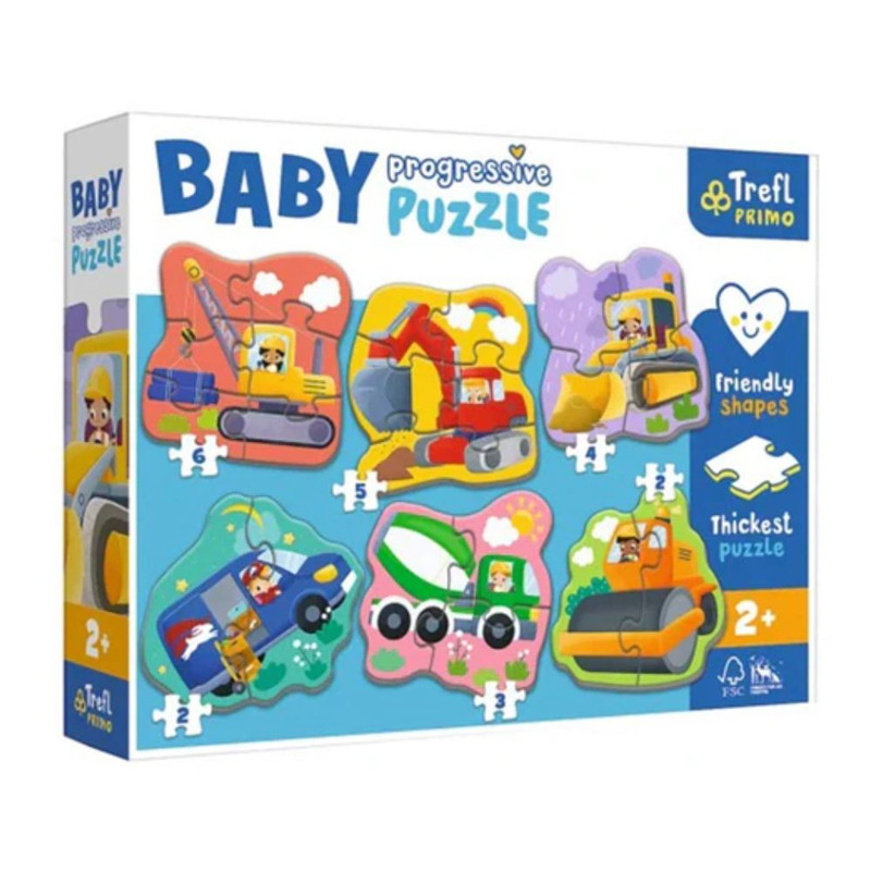 Foto 2 pulgar | Rompecabezas Baby Progressive Trefl 22 Piezas