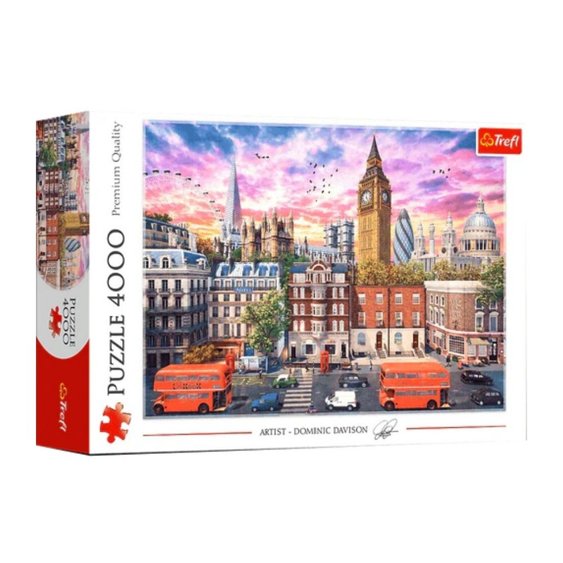 Foto 2 pulgar | Viaje Alrededor De Europa: Rompecabezas 4000 Piezas | Mapa Turístico Y Cultura Europea | Trefl