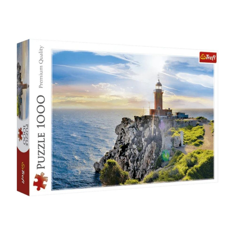 Foto 1 | Faro Melagavi  Grecia: Rompecabezas 1000 Piezas | Escenario Marítimo | Trefl