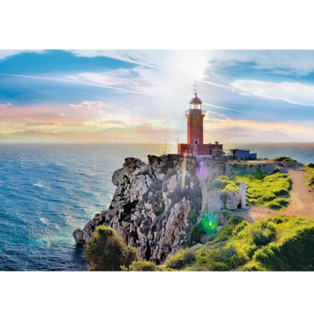 Foto 2 | Faro Melagavi  Grecia: Rompecabezas 1000 Piezas | Escenario Marítimo | Trefl