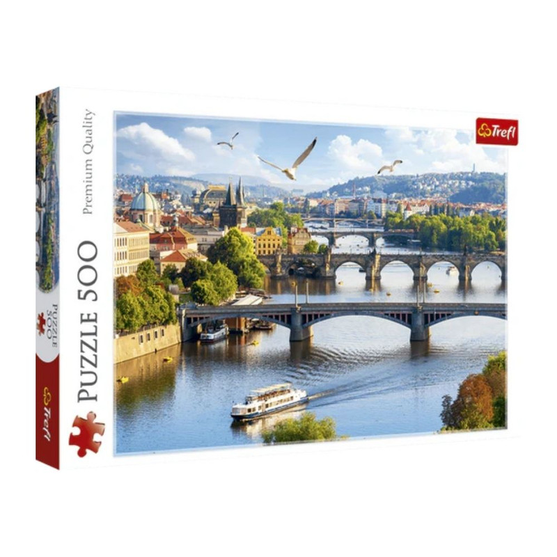 Foto 1 | Praga  República Checa: Rompecabezas 500 Piezas | Ciudad Y Detalles Arquitectónicos | Trefl