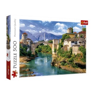 Foto 1 | Rompecabezas 500 Piezas Puente De Mostar Bosnia Herzegovina