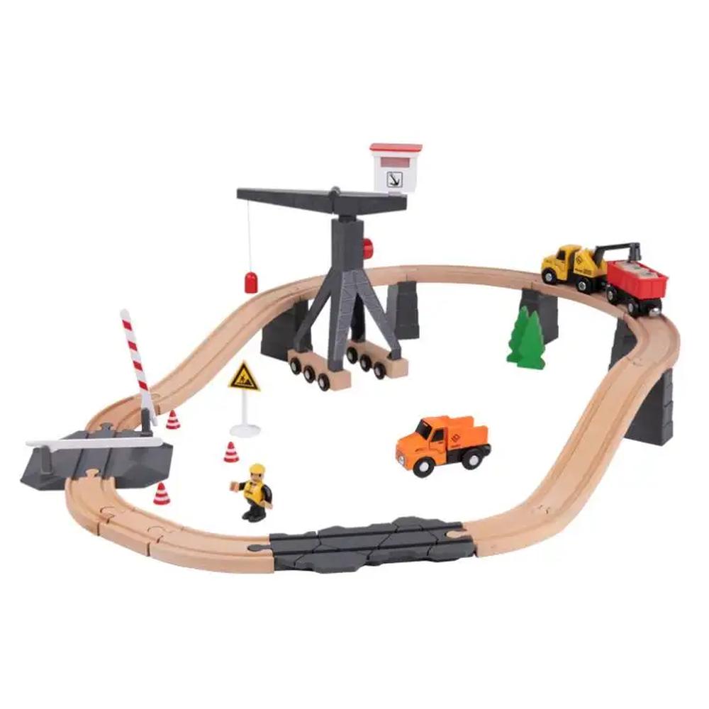 Foto 7 pulgar | Tren de Madera Para Armar Didacti Juegos 35 Piezas