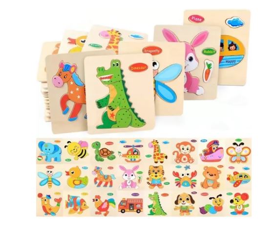 Foto 2 pulgar | 24 Rompecabezas de Figuras para Niño