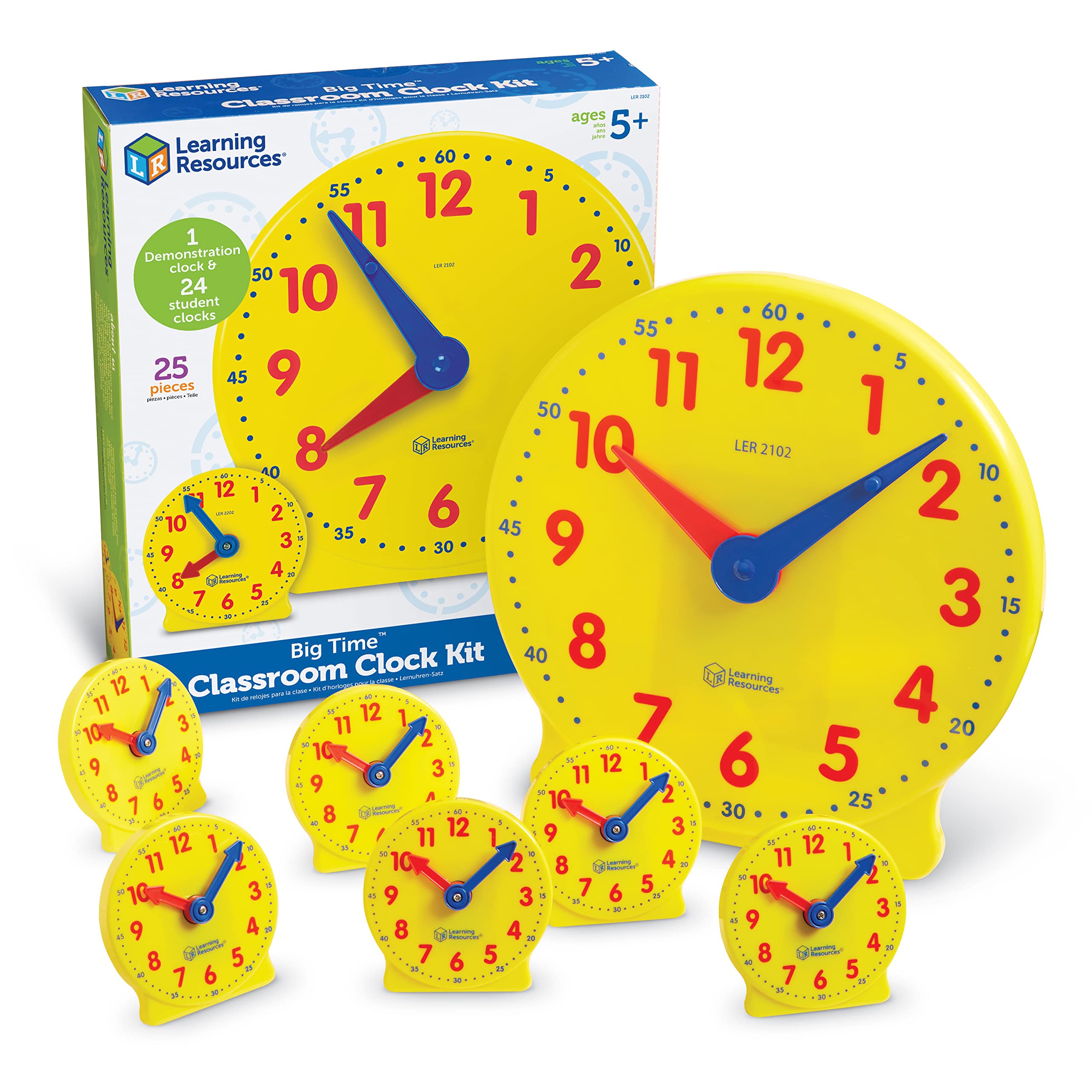 Foto 2 pulgar | Kit De Relojes Para El Aula, Recursos De Aprendizaje, 25 Piezas Para Mayores De 5 Años - Venta Internacional.