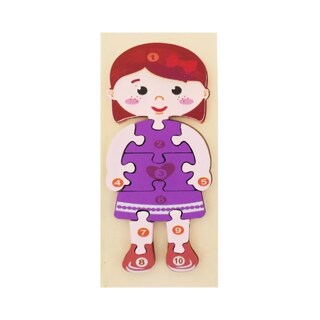 Foto 1 | Rompecabezas Infantil Genérica Niña Color Multicolor De Madera
