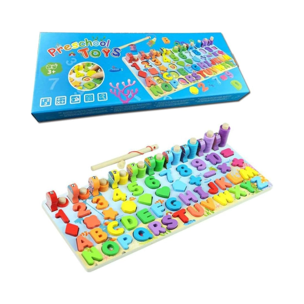 Foto 1 | Rompecabezas Didáctico Preschool Toys Alfabeto Color Multicolor De Madera Magnético