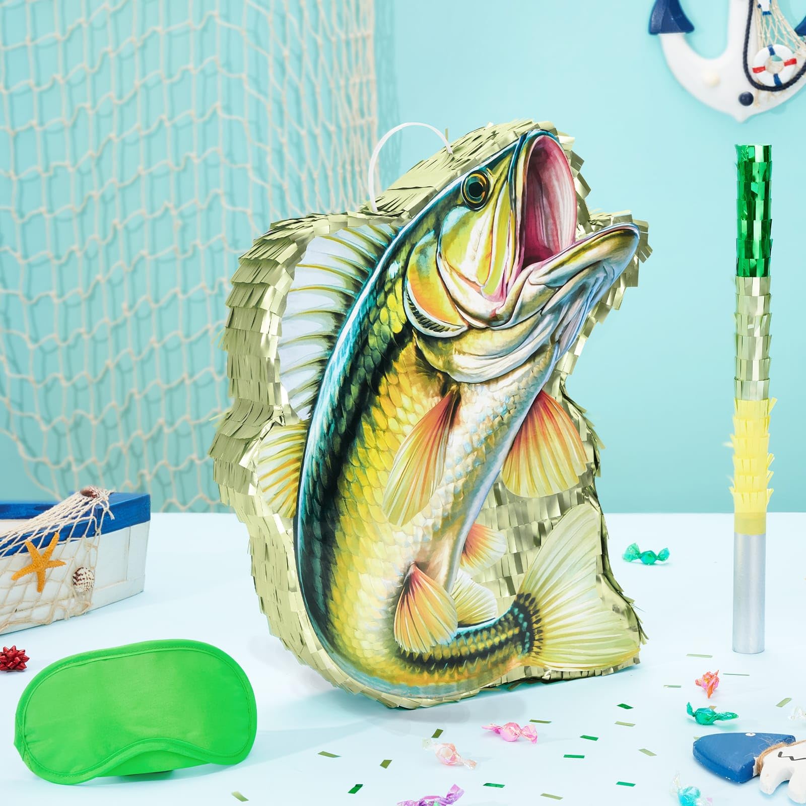 Foto 3 pulgar | Piñata De Pescado Wernnsai Juego De Pesca Ocean Under The Sea - Venta Internacional.