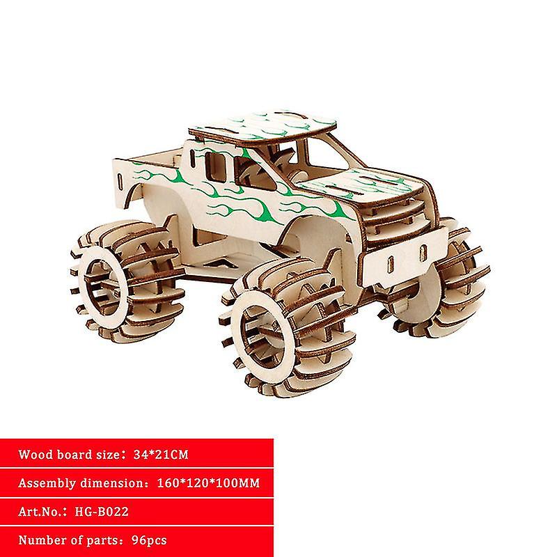 Foto 5 pulgar | Rompecabezas 3d De Madera, Pistola De Proyectil, Simulación Autobús Y Motocicleta - Venta Internacional.