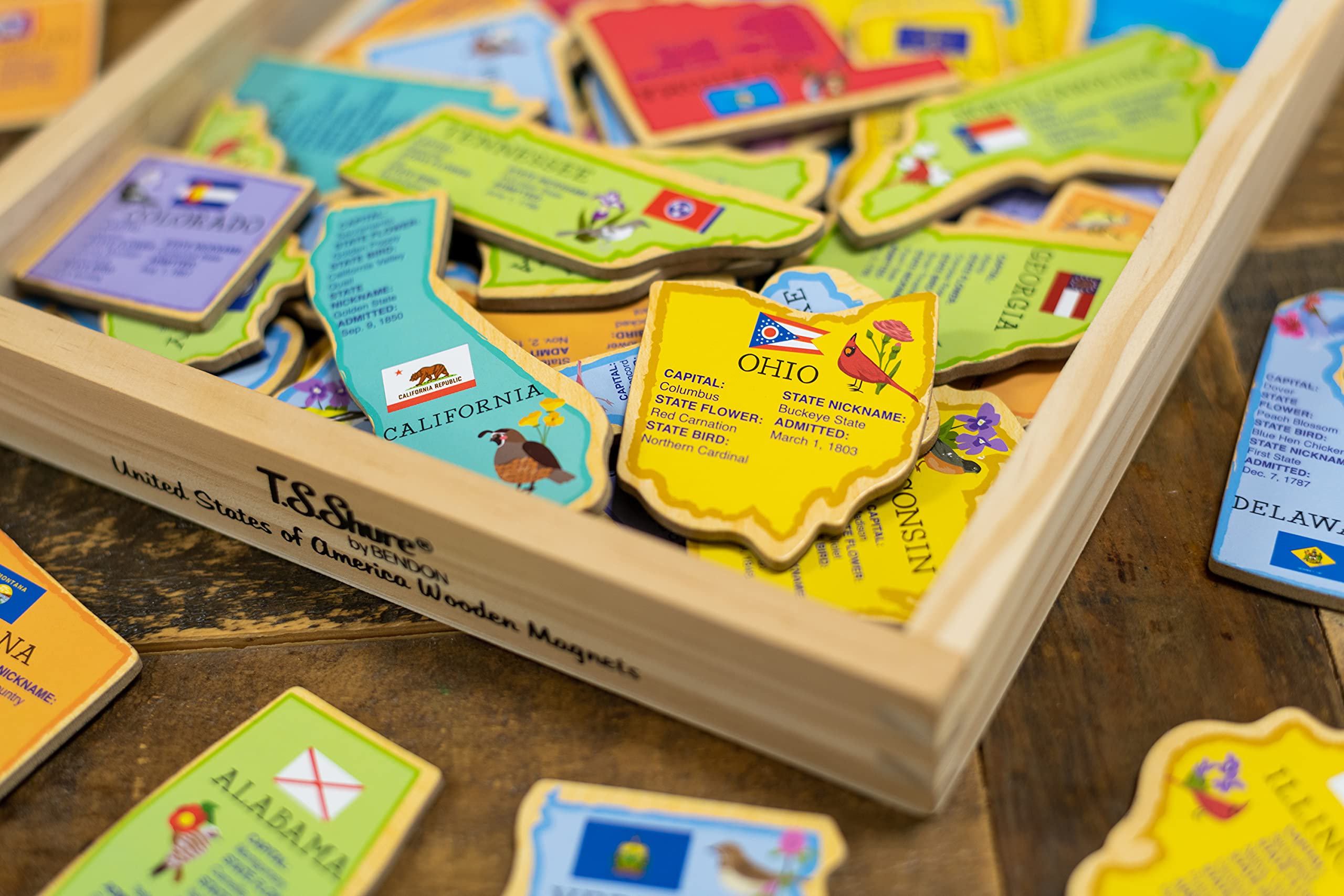 Foto 5 | Imanes Educativos De Madera Para El Aprendizaje | Bendon Ts Shure Usa - Venta Internacional.